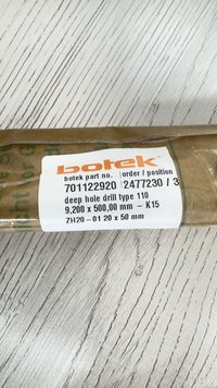 Сверла для глубокого сверления L500 D8,9/9,1/9,2 BOTEK